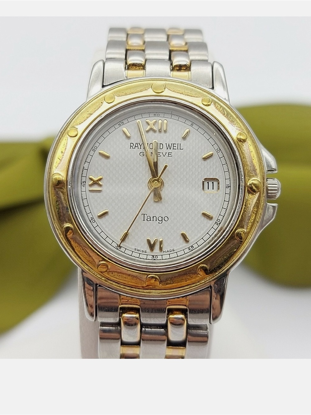 Raymond Weil Tango 5360-STP Two-Tone Stainless Steel Watch with Gold Accents